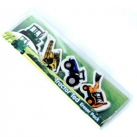 Tractor Ted 4 Shaped Rubber Set